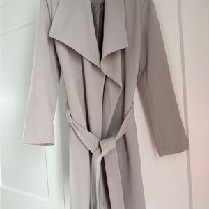 Lauren Ralph Lauren Taupe- Gray Trench Coat